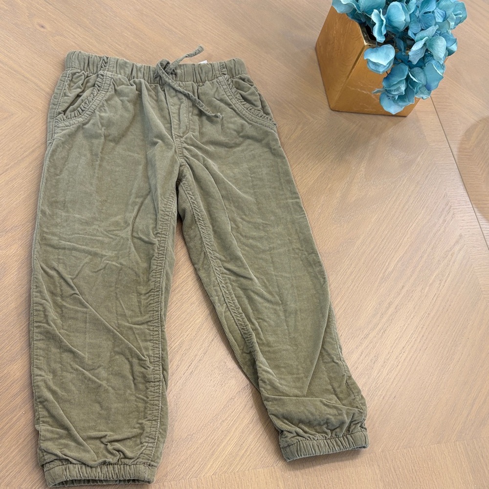 H&M Olive Green Kids Jogger Pants